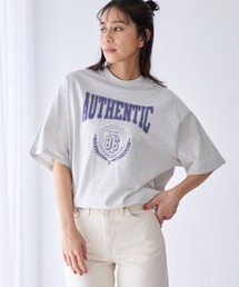 Levi's/リーバイス グラフィック ショート丈 Tシャツ グレー AUTHENTIC ORBIT