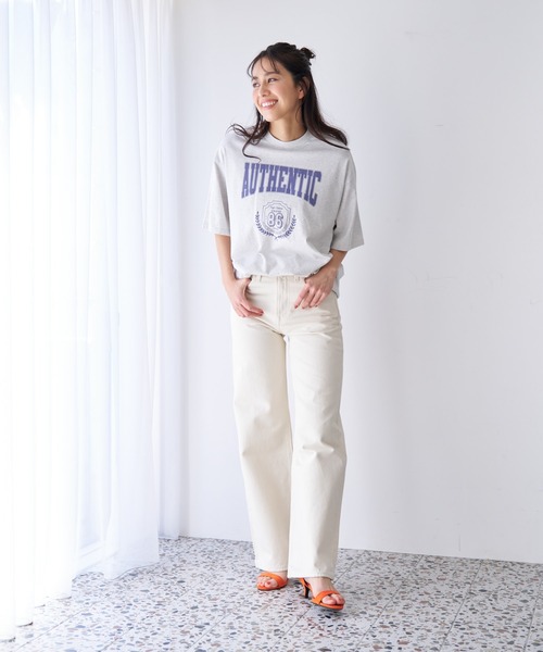 Levi's（リーバイス）の「Levi's/リーバイス グラフィック ショート丈 Tシャツ グレー AUTHENTIC ORBIT（Tシャツ/カットソー・レディース・グレー・M/S/XS）」の4枚目の写真