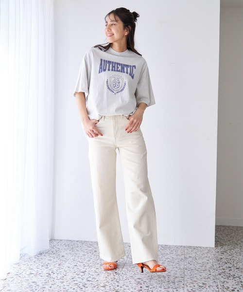 Levi's（リーバイス）の「Levi's/リーバイス グラフィック ショート丈 Tシャツ グレー AUTHENTIC ORBIT（Tシャツ/カットソー・レディース・グレー・M/S/XS）」の5枚目の写真