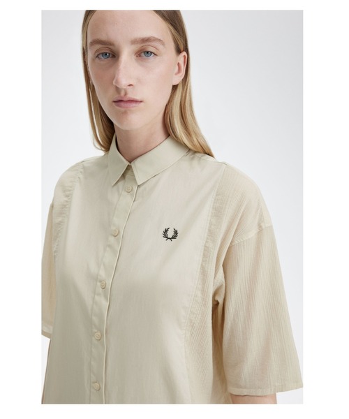 FRED PERRY（フレッドペリー）の「Sheer Panel Shirt Dress