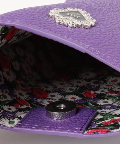 ANNA SUI（アナスイ）の「トゥインクルハート ミニショルダー（ショルダーバッグ・レディース・アイボリー/ブラック/パープル・FREE）」の6枚目の写真