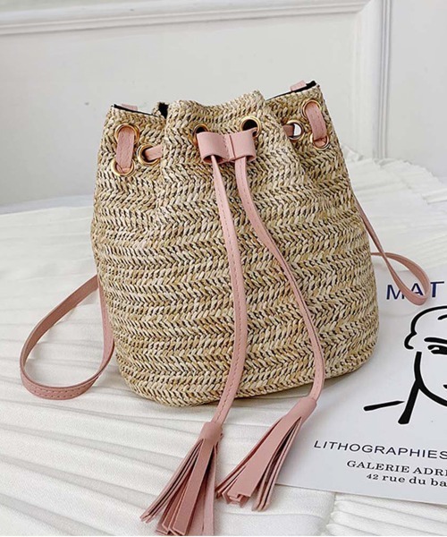 【MAXMARA】 ストローミニショルダーバッグ★国内発関税込 miniministore ストローショルダーバッグ かごバッグ 夏