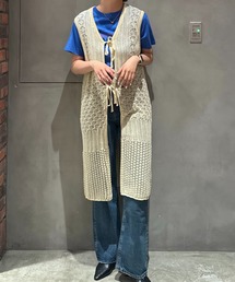ニットロングジレ