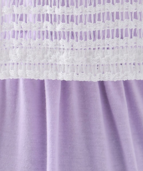 repipi armario（レピピ アルマリオ）の「☆セットアイテム☆2WAYリボンカーデ付きワンピース（ワンピース・キッズ・パープル/サックスブルー/グレー・LARGE/MEDIUM/SMALL）」の12枚目の写真