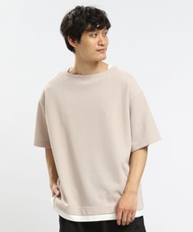 GLOBAL WORK Smile Seed Store | WフェイスボートネックTシャツ半袖/984201(Tシャツ/カットソー)