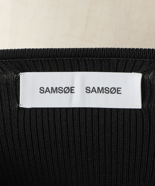 Noble(ノーブル)の「Samsoe Samsoe/サマソサマソ ニットキャミソール(キャミソール・レディース・ブラウン/ブラック・SMALL)」の6枚目の写真