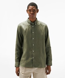 プレミアムリネンボタンダウンシャツ