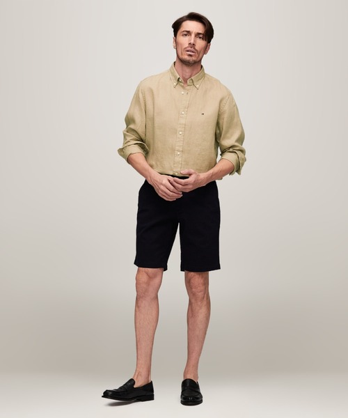 TOMMY HILFIGER(トミーヒルフィガー)の「プレミアムリネンボタンダウンシャツ(シャツ/ブラウス・メンズ・ベージュ/ブラック/ネイビー/ホワイト/カーキ/オレンジ/ネイビー系/ベージュ系・LARGE/MEDIUM/SMALL/X-LARGE)」の17枚目の写真