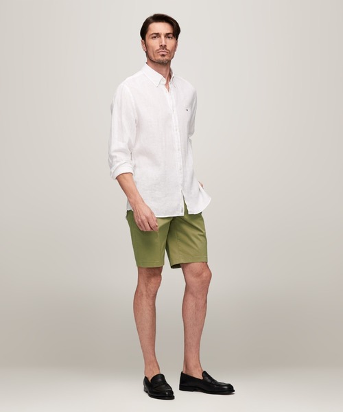 TOMMY HILFIGER(トミーヒルフィガー)の「プレミアムリネンボタンダウンシャツ(シャツ/ブラウス・メンズ・ベージュ/ブラック/ネイビー/ホワイト/カーキ/オレンジ/ネイビー系/ベージュ系・LARGE/MEDIUM/SMALL/X-LARGE)」の19枚目の写真