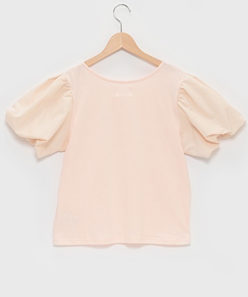 petit main LIEN(プティマインリアン)の「【LADIES】バルーン袖カットTee(Tシャツ/カットソー・レディース・ライトピンク/オフホワイト/ブラック・FREE)」の8枚目の写真