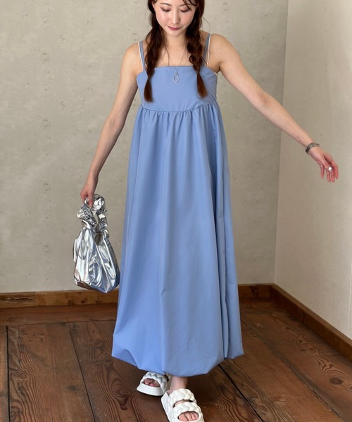 Per sist ence（パーシエンス）の「ブロードバルーンキャミワンピース（ワンピース・レディース・オフホワイト/ブルー/ブラック・FREE）」の4枚目の写真