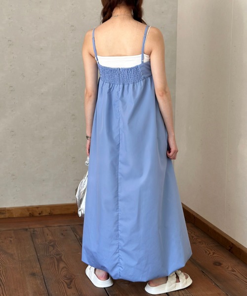 Per sist ence（パーシエンス）の「ブロードバルーンキャミワンピース（ワンピース・レディース・オフホワイト/ブルー/ブラック・FREE）」の7枚目の写真