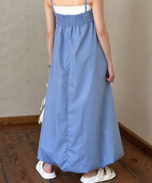 Per sist ence（パーシエンス）の「ブロードバルーンキャミワンピース（ワンピース・レディース・オフホワイト/ブルー/ブラック・FREE）」の8枚目の写真