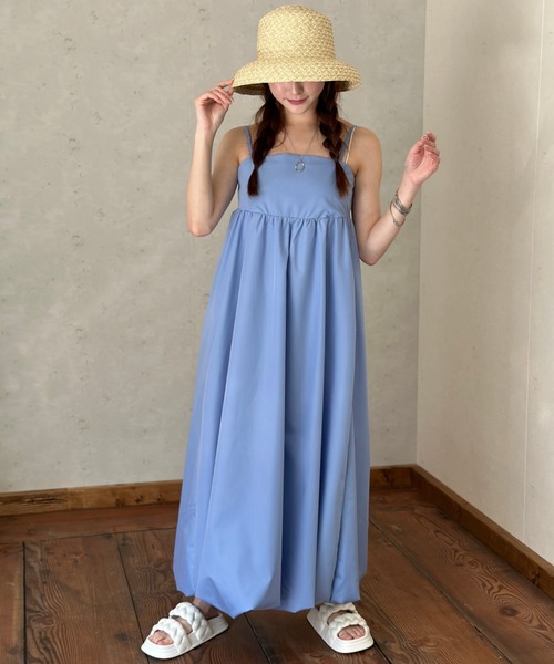 Per sist ence（パーシエンス）の「ブロードバルーンキャミワンピース（ワンピース・レディース・オフホワイト/ブルー/ブラック・FREE）」の13枚目の写真