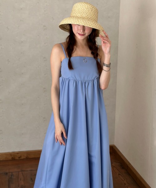 Per sist ence（パーシエンス）の「ブロードバルーンキャミワンピース（ワンピース・レディース・オフホワイト/ブルー/ブラック・FREE）」の14枚目の写真