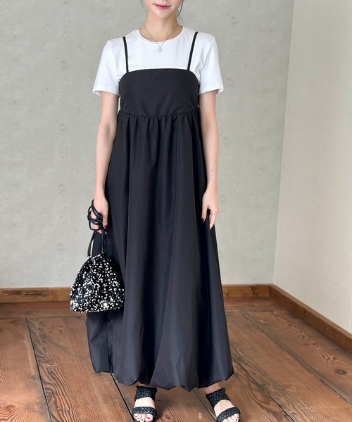 Per sist ence（パーシエンス）の「ブロードバルーンキャミワンピース（ワンピース・レディース・オフホワイト/ブルー/ブラック・FREE）」の16枚目の写真