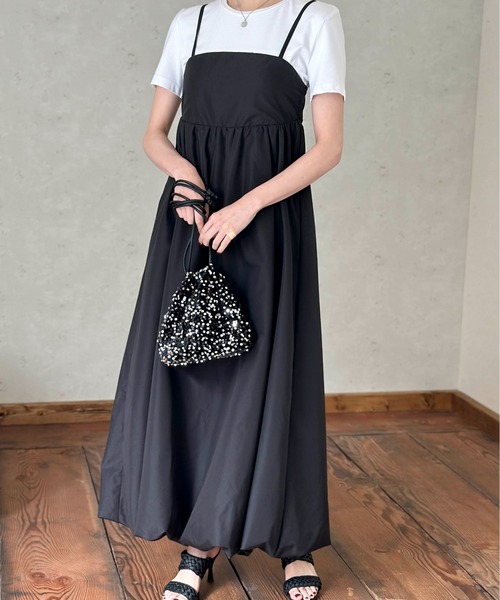 Per sist ence（パーシエンス）の「ブロードバルーンキャミワンピース（ワンピース・レディース・オフホワイト/ブルー/ブラック・FREE）」の18枚目の写真