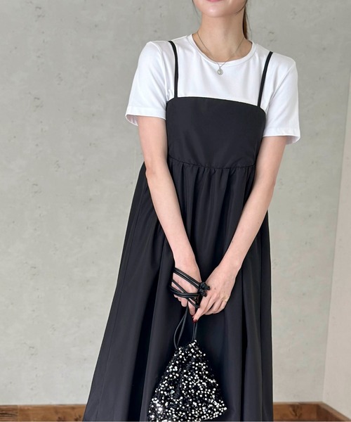 Per sist ence（パーシエンス）の「ブロードバルーンキャミワンピース（ワンピース・レディース・オフホワイト/ブルー/ブラック・FREE）」の19枚目の写真