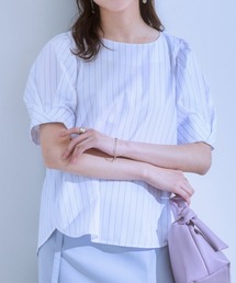 7days Life Styling | 綿ブロード袖タックブラウス(シャツ/ブラウス)