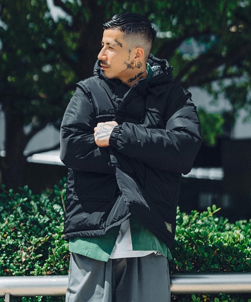 Subciety（サブサエティ）の「DOWN DOFFLE JKT（ダウンジャケット/コート・メンズ・グリーン/ブラック/ネイビー・X-LARGE/LARGE/MEDIUM/SMALL）」の18枚目の写真