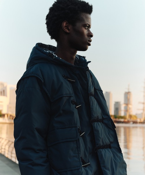 サブサエティ モッズコート ショート丈 黒 ブラック Mサイズ DOWN