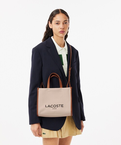LACOSTE ラコステ　ヘリテージ コットンキャンバストート LACOSTE】◇ヘリテージ コットンキャンバストート◇正規品