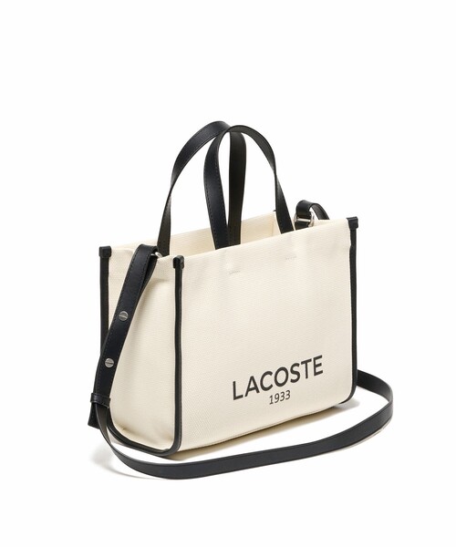 LACOSTE ラコステ　ヘリテージ コットンキャンバストート セール】ヘリテージキャンバス コットンキャンバストート