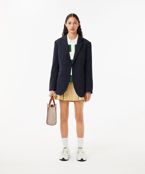 LACOSTE（ラコステ）の「ヘリテージキャンバス コットンキャンバストート（トートバッグ・レディース・ナチュラル/ブラック/ブラック×ホワイト・FREE）」の15枚目の写真