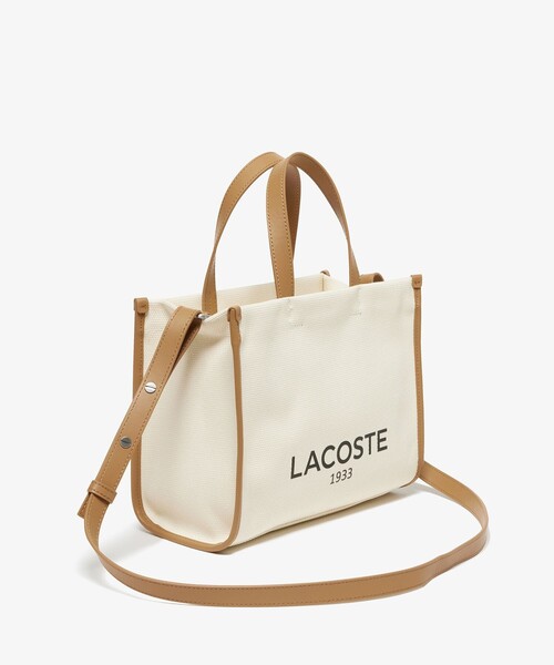 追跡有送料込【LACOSTE】 キャンバス トート ラコステ LACOSTE キャンバス ミディアムトートバッグ