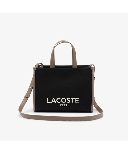 2593　ラコステ　ヘリテージコットンキャンバス　2wayバッグ　ほぼ未使用 ヘリテージキャンバス コットンキャンバストート | LACOSTE