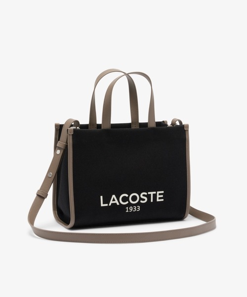 2593　ラコステ　ヘリテージコットンキャンバス　2wayバッグ　ほぼ未使用 LACOSTE｜ヘリテージキャンバス コットンキャンバストート