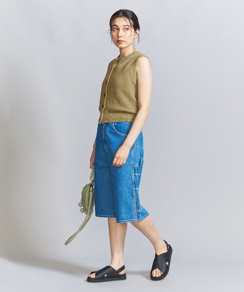 BEAUTY&YOUTH UNITED ARROWS(ビューティーアンドユースユナイテッドアローズ)の「フロントボタン ラメニット ベスト/オリーブ(ベスト・レディース・オリーブ・FREE)」の6枚目の写真