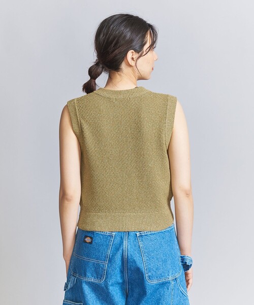 BEAUTY&YOUTH UNITED ARROWS(ビューティーアンドユースユナイテッドアローズ)の「フロントボタン ラメニット ベスト/オリーブ(ベスト・レディース・オリーブ・FREE)」の10枚目の写真