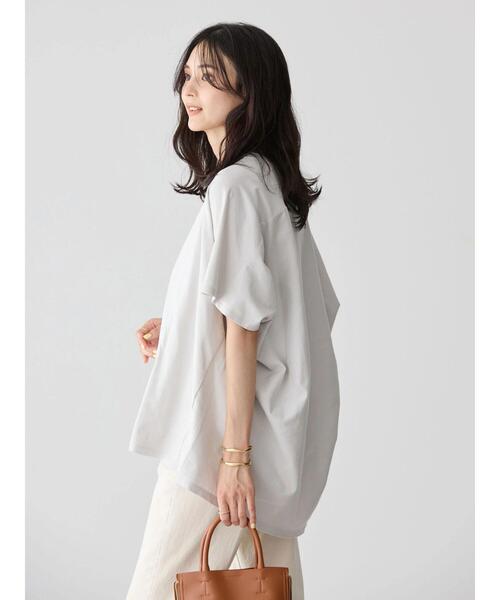 AMERICAN HOLIC（アメリカンホリック）の「抜け衿カットプルオーバー（Tシャツ/カットソー・レディース・ライトグレー/ブラック/ブルー・M/L）」の6枚目の写真
