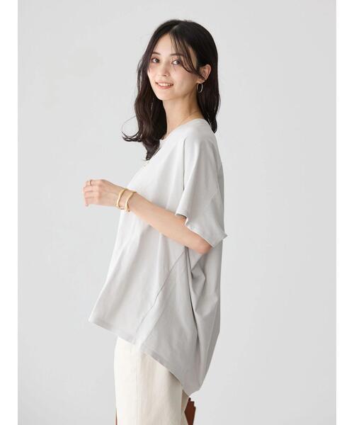 AMERICAN HOLIC（アメリカンホリック）の「抜け衿カットプルオーバー（Tシャツ/カットソー・レディース・ライトグレー/ブラック/ブルー・M/L）」の7枚目の写真