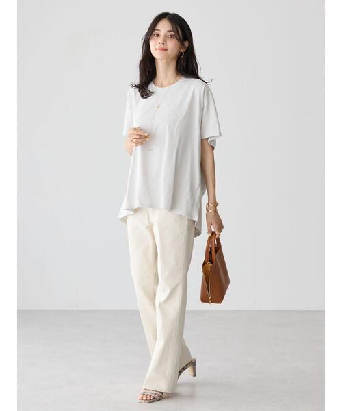 AMERICAN HOLIC（アメリカンホリック）の「抜け衿カットプルオーバー（Tシャツ/カットソー・レディース・ライトグレー/ブラック/ブルー・M/L）」の9枚目の写真