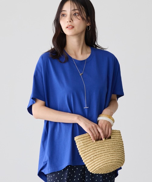 AMERICAN HOLIC（アメリカンホリック）の「抜け衿カットプルオーバー（Tシャツ/カットソー・レディース・ライトグレー/ブラック/ブルー・M/L）」の2枚目の写真