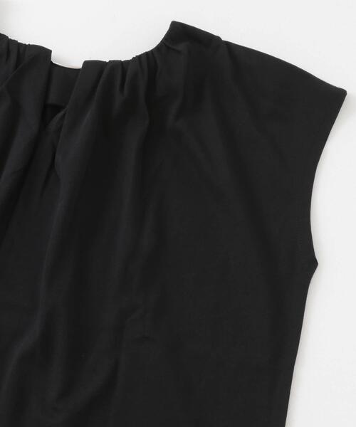 SENSE OF PLACE by URBAN RESEARCH(センスオブプレイスバイアーバンリサーチ)の「クールタッチフレンチスリーブタックブラウスTシャツ(Tシャツ/カットソー・レディース・ブラック/オフホワイト/オレンジ・ONE)」の22枚目の写真