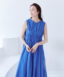 コットンブロードタックワンピース