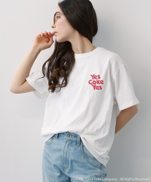 GOOD ROCK SPEED（グッドロックスピード）の「【GOOD ROCK SPEED】SODA プリントTシャツ（Tシャツ/カットソー・レディース・ホワイト/ライトグレー/イエロー・FREE）」の4枚目の写真