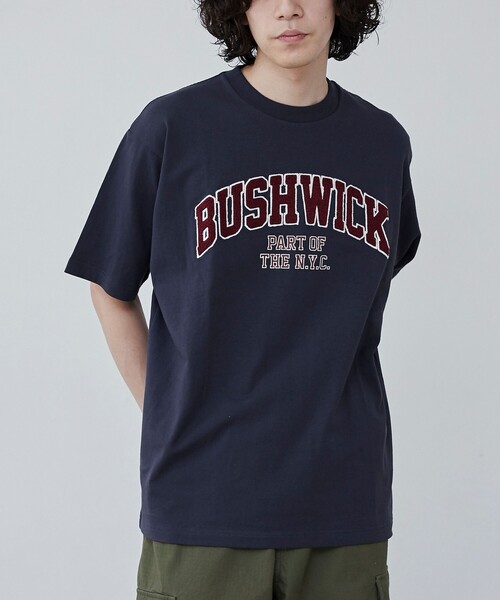 coen(コーエン)の「【WEB限定】サガラ刺繍ロゴTシャツ(Tシャツ/カットソー・メンズ・ダークグリーン/ネイビー/ホワイト・M/L/XL)」の3枚目の写真