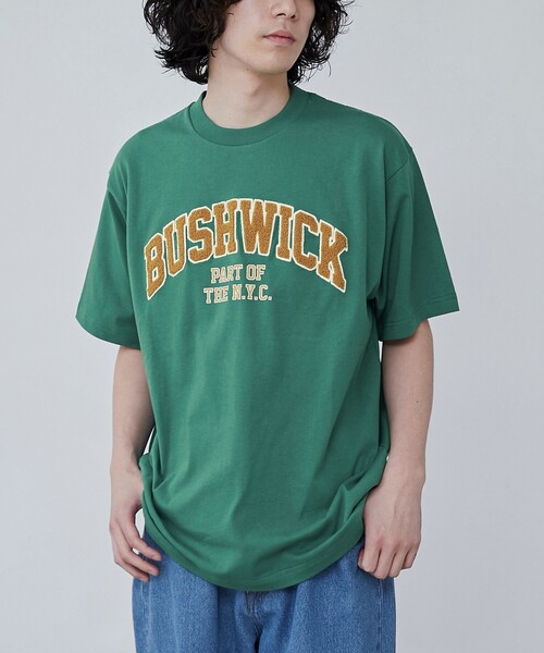 coen(コーエン)の「【WEB限定】サガラ刺繍ロゴTシャツ(Tシャツ/カットソー・メンズ・ダークグリーン/ネイビー/ホワイト・M/L/XL)」の1枚目の写真