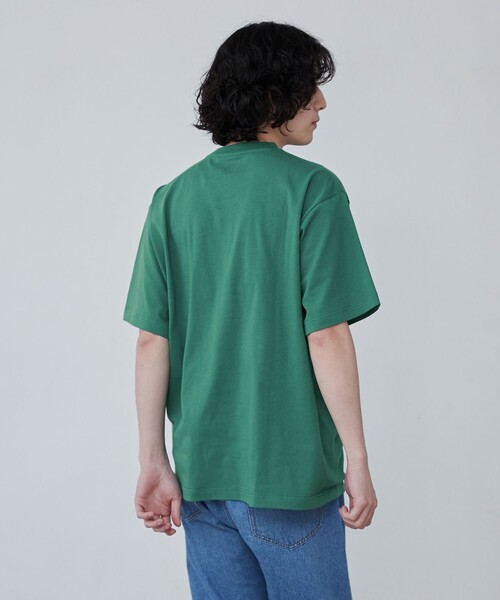 coen(コーエン)の「【WEB限定】サガラ刺繍ロゴTシャツ(Tシャツ/カットソー・メンズ・ダークグリーン/ネイビー/ホワイト・M/L/XL)」の15枚目の写真