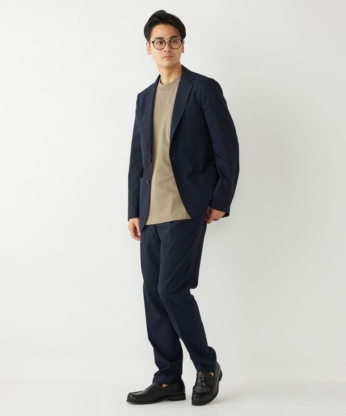 SHIPS Colors(シップス カラーズ)の「SHIPS Colors:CLEAR EFFECT(R) サッカー パンツ(セットアップ対応可能)(スラックス・メンズ・ネイビー/グレー/ダークブルー・44/46/48/50)」の7枚目の写真