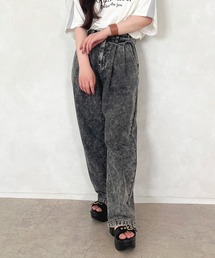 タックワイドデニムパンツ【ZOZOTOWN限定アイテム】