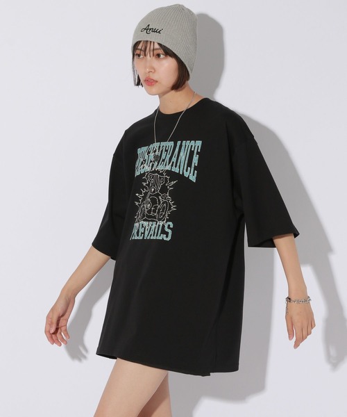 Anui（アニュイ）の「【UNISEX/2サイズ展開】GRMベアーサンダーTシャツ（Tシャツ/カットソー・レディース・オートミール/ブラック/オフホワイト・MEDIUM/LARGE）」の19枚目の写真