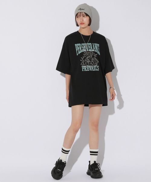 Anui（アニュイ）の「【UNISEX/2サイズ展開】GRMベアーサンダーTシャツ（Tシャツ/カットソー・レディース・オートミール/ブラック/オフホワイト・MEDIUM/LARGE）」の21枚目の写真