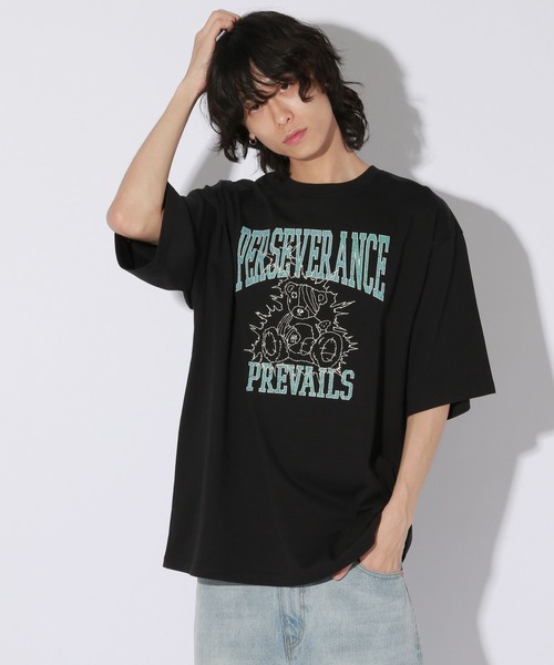 Anui（アニュイ）の「【UNISEX/2サイズ展開】GRMベアーサンダーTシャツ（Tシャツ/カットソー・レディース・オートミール/ブラック/オフホワイト・MEDIUM/LARGE）」の16枚目の写真