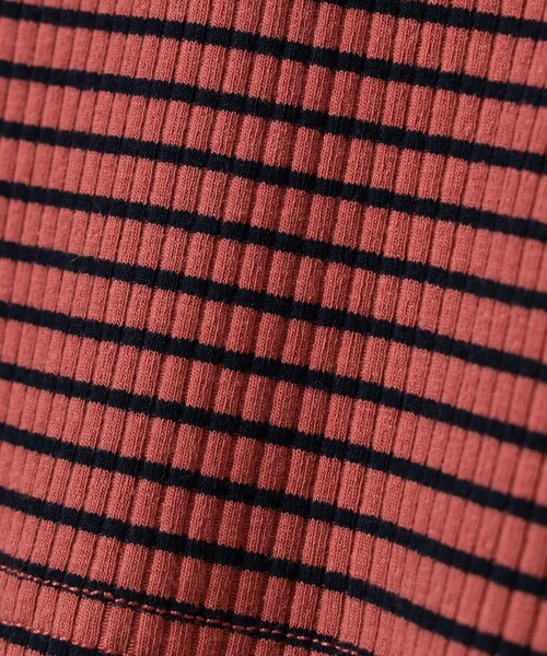 B:MING by BEAMS（ビーミングバイビームス）の「テレコ ボーダー パフスリーブ プルオーバー（100～140cm）（Tシャツ/カットソー・キッズ・グリーン/レッド系その他2・100/110/120/130/140）」の12枚目の写真