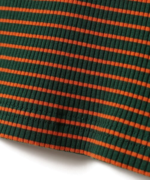 B:MING by BEAMS（ビーミングバイビームス）の「テレコ ボーダー パフスリーブ プルオーバー（100～140cm）（Tシャツ/カットソー・キッズ・グリーン/レッド系その他2・100/110/120/130/140）」の16枚目の写真